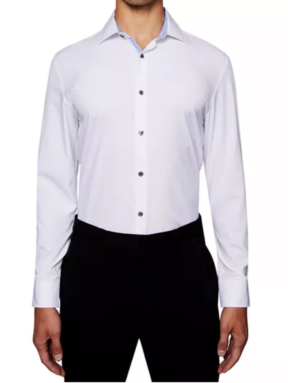 WRK 4-Way Stretch Performance Dress Shirt Men’s 15.5 White Button Down
